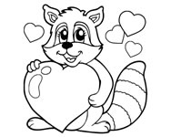 Valentine pets coloring book